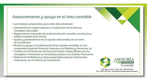 Imagen 6 de 12 de Gestor Administración Empresa Contador Bps Dgi Mtss Bse Ain