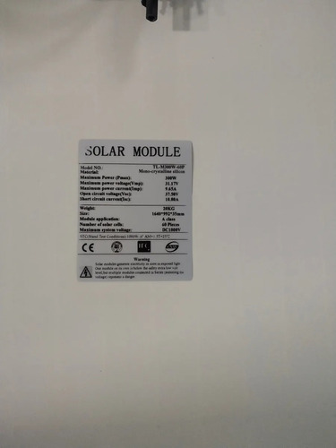 Imagen 5 de 6 de Panel Solar Monocristalino 300w