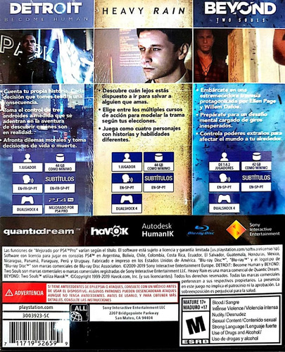 Imagen 3 de 5 de Quantic Dream Collection Ps4 -fisico / Mipowerdestiny