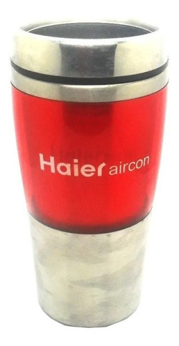 Copo Termico Inox Haier Aircon Com Tampa 450ml Quente Frio