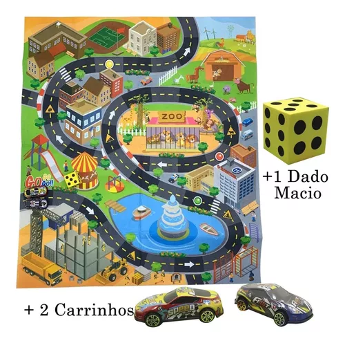 Tapete Jogo Divertido Educativo Pista De Carrinho Infantil