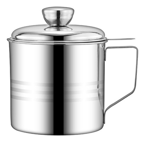 Oil Filter Pot, Stainless Steel Container, Pitcher, .