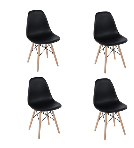 Sillas Eames Silla Minimalista Moderna Paquete De 4