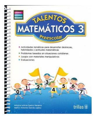 Libro Talentos Matematicos 3. Preescolar / 5 Ed. Original