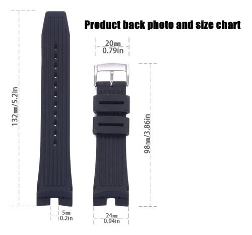 Correa De Caucho For Citizen Aw1475/1476/1477/ca4154/4155