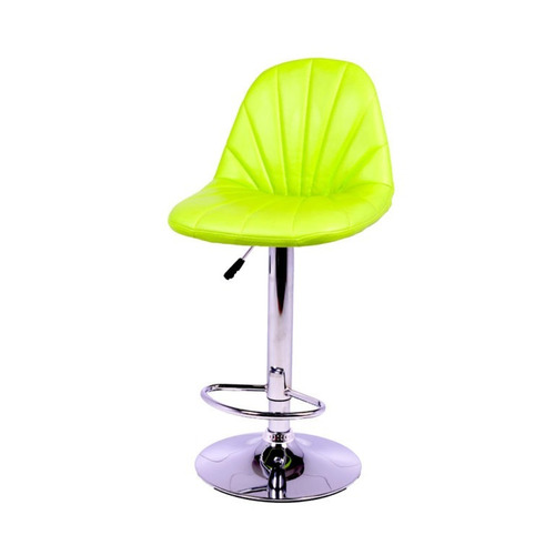 Silla Bar Acolchada Shell Verde