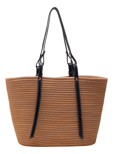 Bolso De Verano Tejido A Mano, Bolso De Hombro Casual, Porta