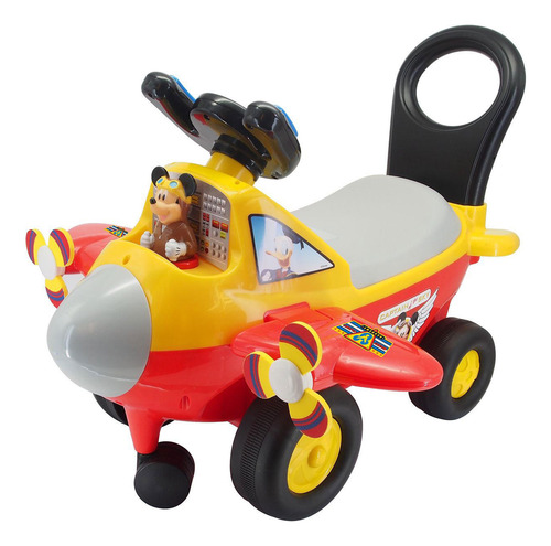 Carrito Correpasillo Avión Montable Mickey 1a3 C Luz Sonido