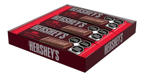 Chocolate Amargo Hershey's Dark 41g - 6 Piezas