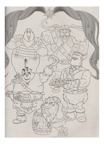 Libro Para Colorear De Varios Personajes De 80 Páginas