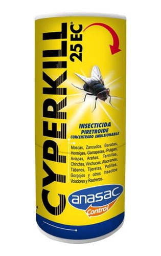 Anasac Cyperkill 25 Ec Insecticida Múltiple Amplio Espectro