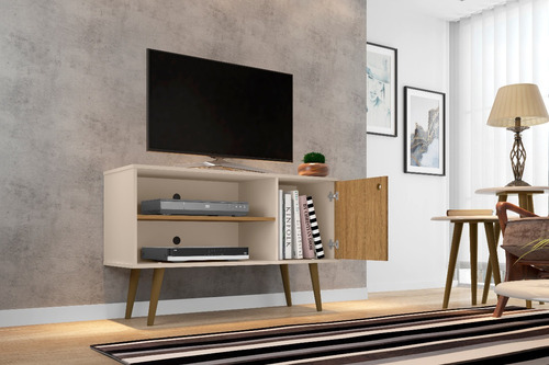 Imagen 3 de 5 de Mueble Rack Para Tv En Madera Mdp Jade Off/cin/rip