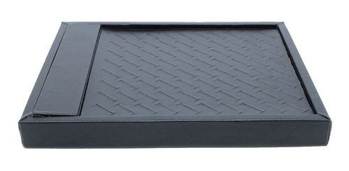 Bandeja Mostruário De Corino Preto P/ 80 Anéis - 29 X 24 Cm