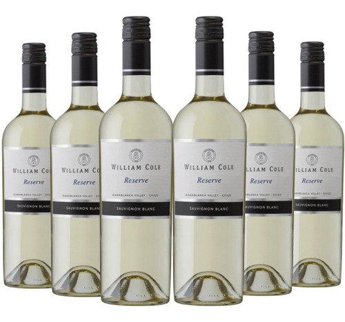 6 Vinos William Cole Reserva Sauvignon Blanc