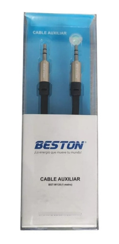  Cable Auxiliar Jack Audio Estéreo 3,5mm 1 A 1 Doble Macho