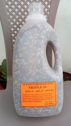 Imagen 4 de 5 de Fertilizante 15 15 15 Abono Completo Plantas Flores Huertos