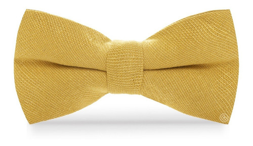Kit De Moño, Tirantes Y Pañuelo Casual Con Piel - Grin Accs Color Amarillo Mostaza