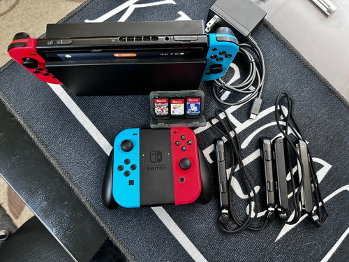 Nintendo Switch 32gb + 4 Joy-con + Ringfit + Juegos + Extra (Usado)