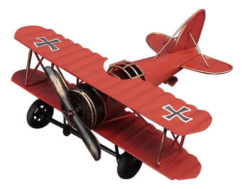 Modelo De Avión Vintage, Avión De Hierro, Escultura