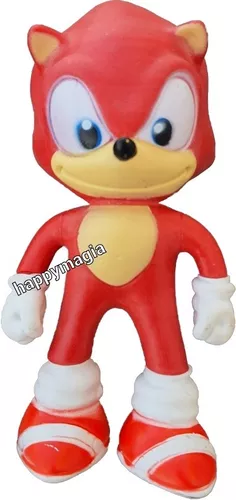 Boneco Sonic Knuckles Vermelho 15cm Articulado Em Pvc Barato