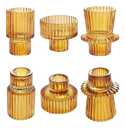 Porta-velas De Vidro Cônico Para Centro De Mesa, Decoração