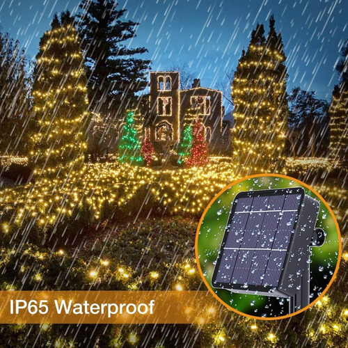 Guirnalda De Luces Solares Exteriores Decoracion 10m 100 Led