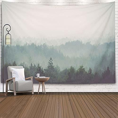 Emmteey Misty Forest Tapestry Wall Hanging,tapestries 4sxjm