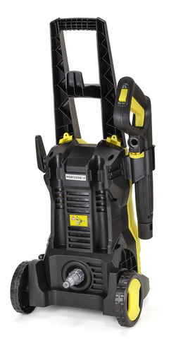 Imagen 3 de 6 de Hidrolavadora Eléctrica Femmto Hlh01 Amarilla Y Negro 5,5 L/min 120bar 220v - 1800w - 50hz - 1750psi Manguera De 5mts Pistola De Alta Presión Tecnologia Auto-stop