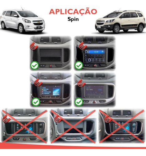 Imagem 8 de 10 de Moldura De Painel 2 Din Multimidia Dvd Mp5 Onix 2020 2021