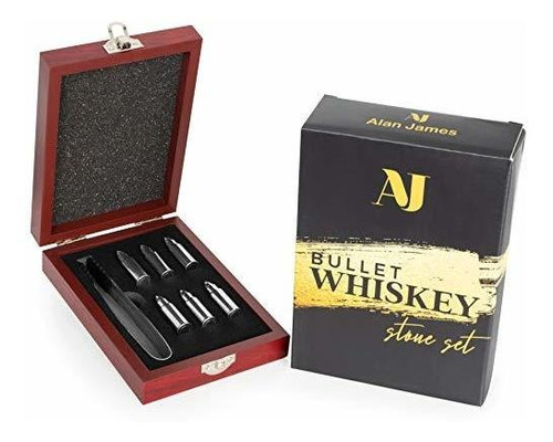 Juego Coctelera Alan James Whisky Stone - Juego De Regalo, 6