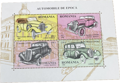 Bloque De Estampillas De Rumania 1996