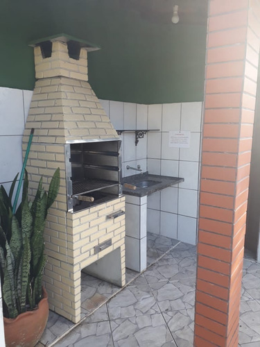 Imagem 5 de 15 de Casa No Balneário Gaivota Em Itanhaém, Com Churrasqueira, Lavanderia Externa, Edícula, Piscina