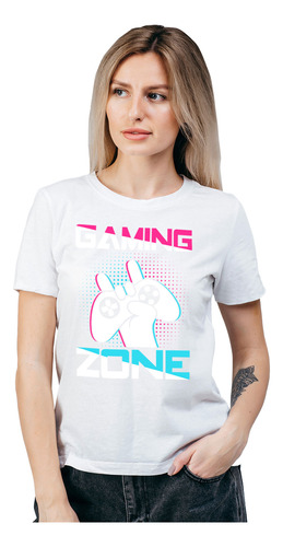 Polera Mujer Gaming Zone Gamer Algodón Orgánico Wiwi