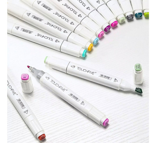 Marcadores 72 Colores Plumones Punta Pincel Doble Punta Fine