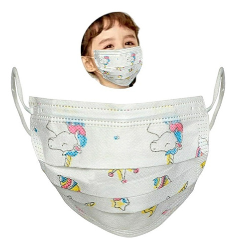 50 Tapabocas Mascarilla Infantil Ni - Unidad A $300