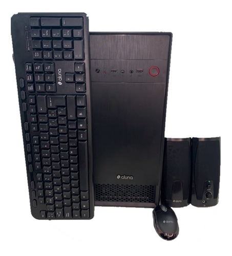 Imagen 8 de 10 de Kit Gabinete Pc Aluna + Fuente 500w + Teclado Mouse Parlante