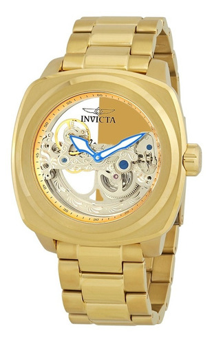 Relogio Invicta Aviator 25235 Automatico Banhado A Ouro 18k