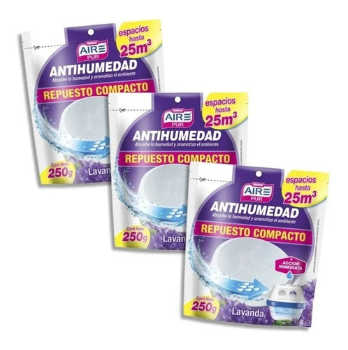 Aire Pur® Antihumedad Repuesto Compacto 250g Lavanda 