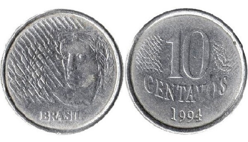 Moneda Brasil 10 Centavos 1994