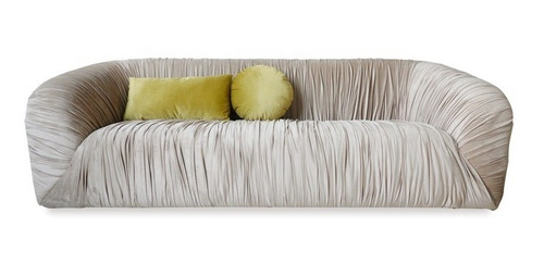 Sofá Sillón Alayna 3 Cuerpos Beige Finkel