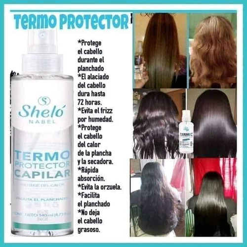 Kit 2 Termo Protector Capilar Para Cabello, Planchar O Rizar