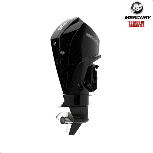 Motor Popa Mercury 4t 200hp L Efi V6 Mec Preto Pess Física