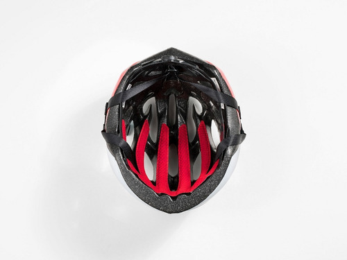 Casco de ciclismo Starvos Bontrager, color blanco/rojo, talla G