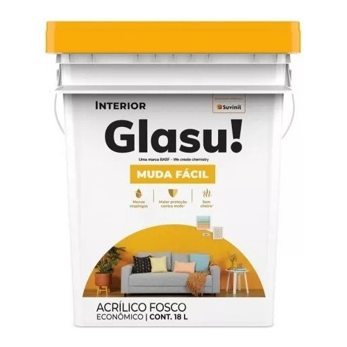 Pintura Anti Hongo Interior Glasu Glasurit 18lts Blanca