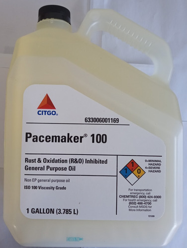 Aceite Compresor Citgo Pacemaker 100 3.78l (mobil Rarus 427)