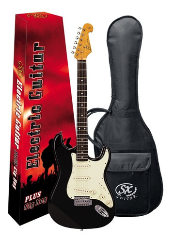 Guitarra Electrica Sx Vintage Sst62+ Negra Con Funda Envios