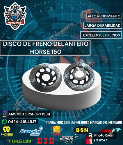 Disco De Freno Delantero Horse 150