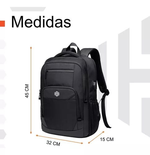 Mochila Notebook Hardley Impermeable Antirrobo Hombre Mujer