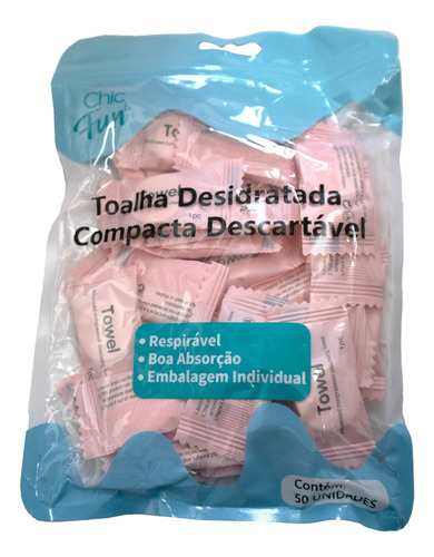 50un Toalha Desidratada P/ Tratamentos Estéticos Descartável