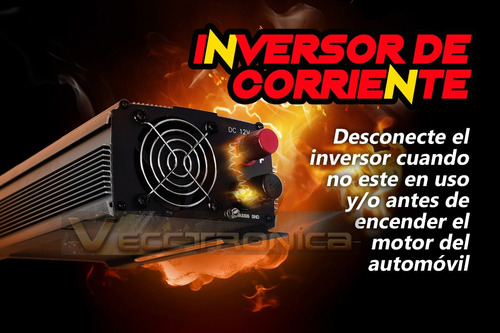 Inversor Convertidor 1700w Conecta Todo A La Corriente 12v